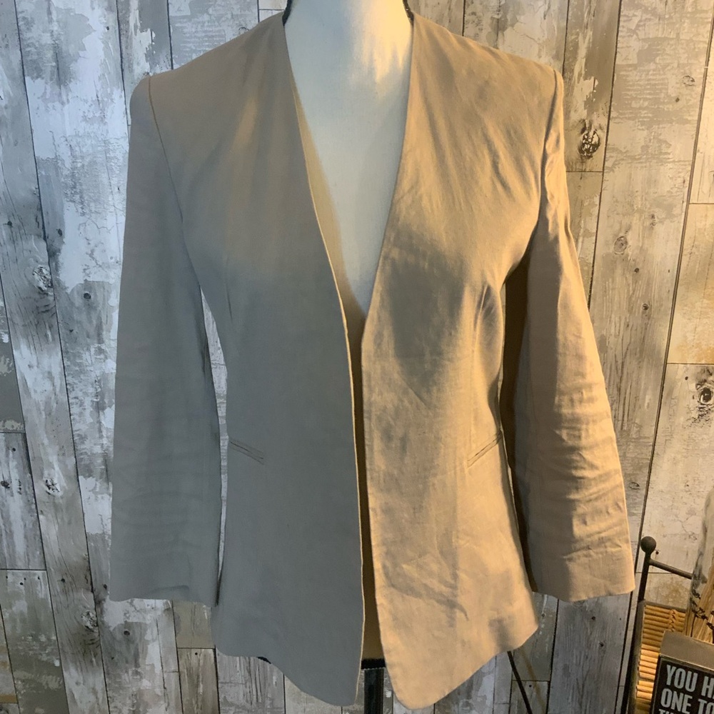 Theory Women's Blazer Jacket in Light Beige